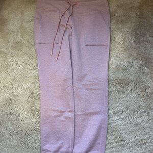 Mauve Heather Drawstring Jogger Pants